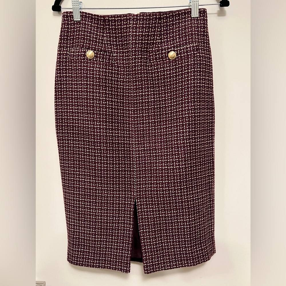 Ann Taylor Tweed midi skirt